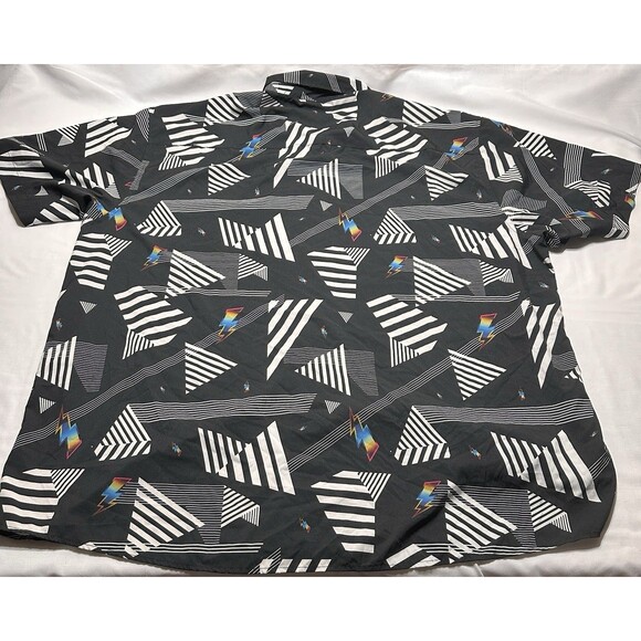 Dixxon Flannel Black White Church Music Button Shirt Short Sleeve 5XL *READ - Picture 7 of 11